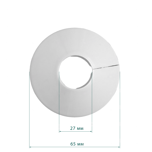 Обвод для труб 27 мм, круглый (50шт)