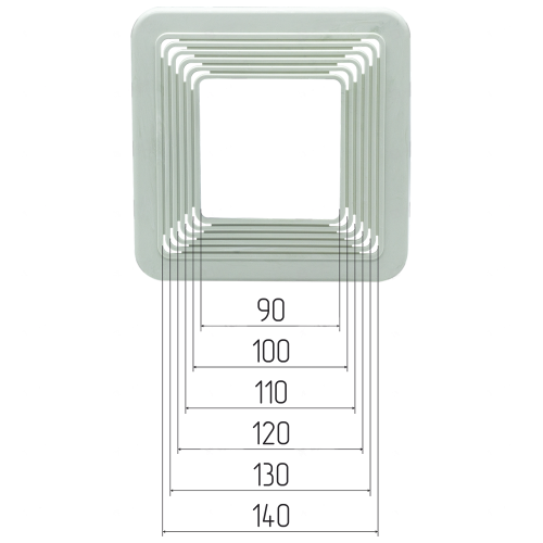 Платформа квадратная, универсальная 90-140мм (30шт)