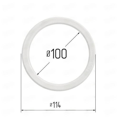 Термокольцо 100мм, прозрачное